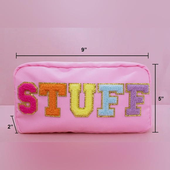 GIFTS - Pink Varsity STUFF Bag - Picture 2 of 2